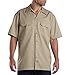 Dickies mens Short-sleeve Work Shirt, Khaki, X-Large