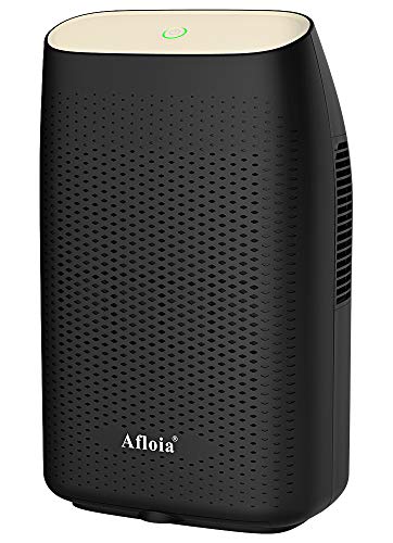 Afloia Electric Dehumidifier for Home Bathroom 2000ML(68 oz),Portable Dehumidifiers for Home 2201 Cubic Feet Space,Quiet Auto-Off Dehumidifiers for Bathroom Kitchen Bedroom Bedroom Closet (Black)