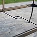 Belham Living Stanton 42 x 72 in. Oval Wrought Iron Patio Dining Table by Woodard - Textured Black