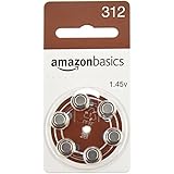 AmazonBasics Hearing Aid Batteries A312, 60 Pack