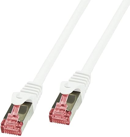 CAT.7 LAN Kabel 7,5m Grau - Gigabit Netzwerkkabel Doppelt Geschirmt