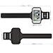 MoKo Phone Armband, Water Resistant Running Cell Phone Armband with Key Holder Adjustable Band Compitable with iPhone 11 Pro, X, Xs, 8, 7, 6, 6s, 5s, 5c, SE, 5, 4S,4 for Walking Fitness, Black