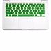 TOP CASE - Keyboard Silicone Skin Cover Compatible with Apple MacBook 13 13.3 (1st Generation/A1181) with TOP CASE Mouse Pad - Green