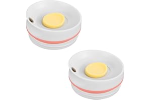 Leanockesa 2Pcs Leakproof Slider Lid Replacement for Owala SmoothSip 20oz and 12oz Tumblers, Durable Top Cover Accessories Co