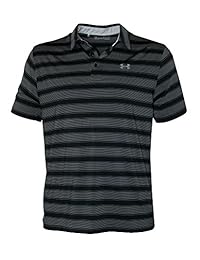 Under Armour Camisa de rayas de rendimiento para hombre HeatGear Polo