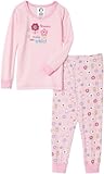 Gerber Little Flowers Cotton PJs Two Piece, Light Pink