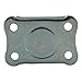 Shepherd Hardware TPR Rubber Caster Wheel with Rigid Non-Swivel Top Plate - 2-Inch - 90 lb. Load Capacity - Non-Marking for Use in Hospitals, Food Service, & Other Institutional Applications