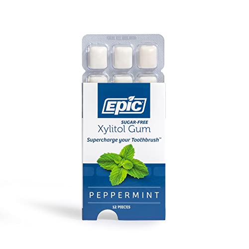 Epic Xylitol Chewing Gum Sugar Free & Aspartame Free Chewing Gum