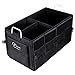 Czoom Car Trunk Organizer for SUV, Truck, Auto, Vehicle, Minivan, Home - Heavy Duty Portable Collapsible Cargo Storage - Durable Construction - Multi Compartments Cargo Carrier Caddy (Black)