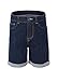 Bienzoe Girl's Soft Denim High Waist Stretchy Jeans Navy Shorts Size 12