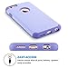 ULAK iPhone 6 Case, iPhone 6S Case Purple, Sugar Candy Series Slim Fit Silicone & Hard PC Dual Layer Anti-Slip Drop Protection Case for Apple iPhone 6 & 6S 4.7 Inch, Purple