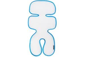 Manito Breath Original 3D Mesh Seat Pad/Cushion/Liner for Stroller and Car Seat, Blue, One Size
