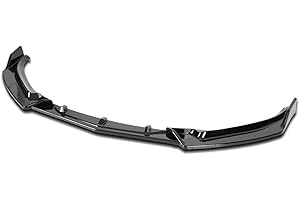 Spec-D Tuning Glossy Black Front Bumper Lip Spoiler Splitter Body Kit 3PC Compatible with 2014-2018 Mazda 3