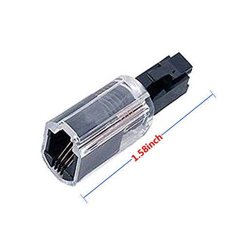 Telephone Cord Detangler, ohCome 360 Degree Rotating Adapter Landline Swivel Cord Untangler Anti-Tangle Phone Cable Telephone Accessory Black (5 Pack)