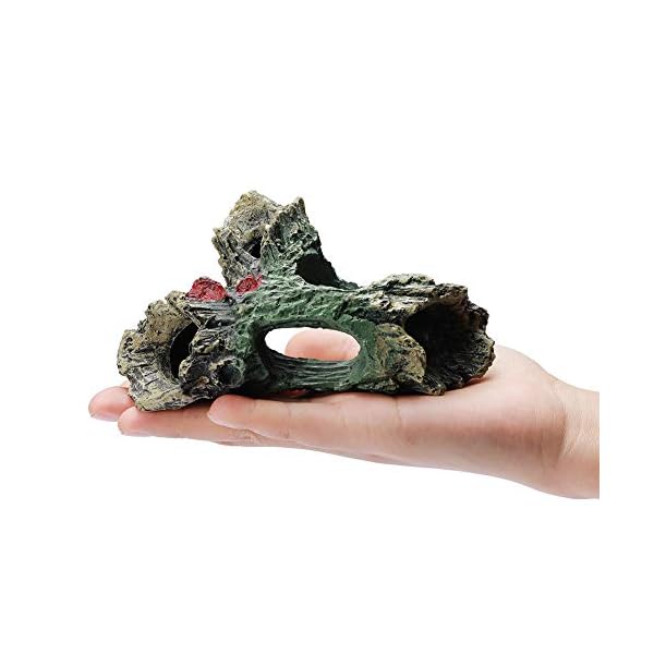 YOUTHINK Legni Arredo per Acquario,Acquario Legno Acquario Ornamento Artificiale Tronco in Resina Grotta per Acquario…