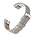 bayite Replacement Leather Watch Bands for Fitbit Alta HR and Alta Suede Textured Grey