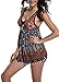 Urban Virgin Womens Swimdress Tummy Control One Piece Swimsuit Swim Dress Bathing Suits Swimwear with Boyshort for Women