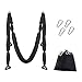 CO-Z Aerial Yoga Swing Sling Strong Yoga Hammock Kit Set Trapeze Inversion Exercises Include Ceiling Mounting Kit and 2 Extensions Straps (Black Aerial Yoga)