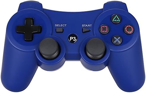 PS3 Controller Wireless Bluetooth Six Axis Dualshock Game Controller for Sony PlayStation 3 PS3 (Blue)