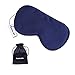Sunrise Life 100% Silk Eye Mask for Sleeping with Gift Ideas - Super Smooth Sleep Mask for Women Men Kids, Comfortable Eye Covers, Perfect Light Proof, Pressure Free (Navy blue)