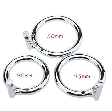 Metall erweiterter Ersatzring für Vogelkäfigschutz - Edelstahl Metall männlich Schloss Schnalle Herrenzubehör Ring - (40, 45,