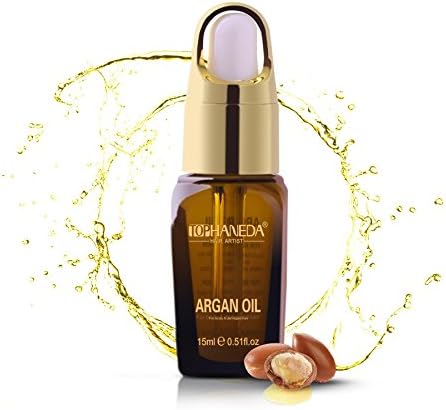 Moroccan Oil TOPHANEDA Organic Argan Oil for Hair Skin Nails Smoothing Lotion Hair Treatment Conditioner Rich in Vitamin E Travel Size
