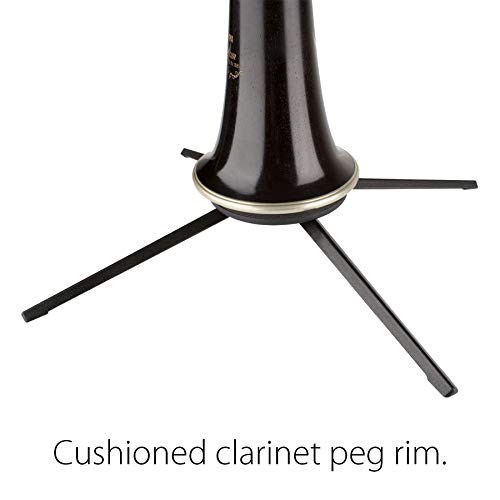 image for Protec Clarinet Stand or Flute Stand, Portable Compact Folding Design 