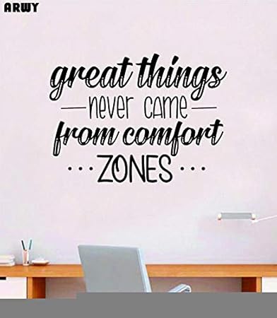 Buy Arwy Gym Wall Stickers Comfort Zones Adventure Quote Wall