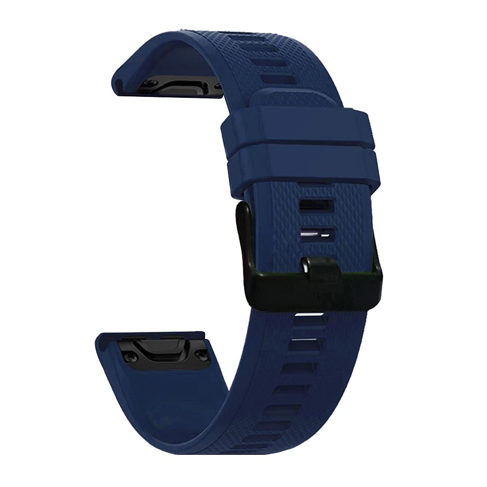 AISPORTS 22mm Quick Fit Watch Strap Compatible for Garmin Epix Pro Gen 2 47mm/Epix Gen 2 47mm Strap Silicone, Soft Sport Wristband Bracelet Replacement Strap for Garmin Approach S70 47mm/S62/S60