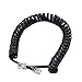 SHONCO 6 Pack Black Coiled Telephone Handset Cord 6 Ft Uncoiled / 1.1 ft Coiled Landline Telephone Accessory
