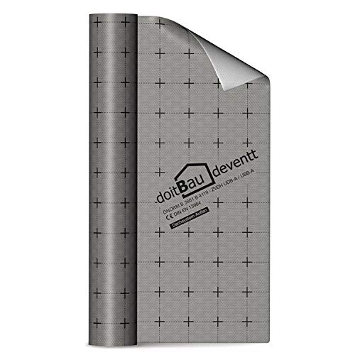 doitBau deventt Unterspannbahn 1,5m x 50m (75m²) 100g/m² - Wasserdicht | Diffusionsoffen | Alterungsbeständig | Folie…