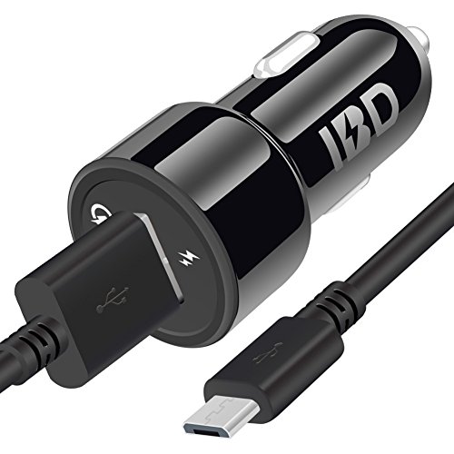 IBD USB 3.0 Car Charger Adapter,Quick Charge Smart USB Port 18W With One USB 3.0 Cable Universal Cell Phone Car Chargers For Mobile Device,Samsung Galaxy S7,S6,Samsung Galaxy S7,S6 ect.
