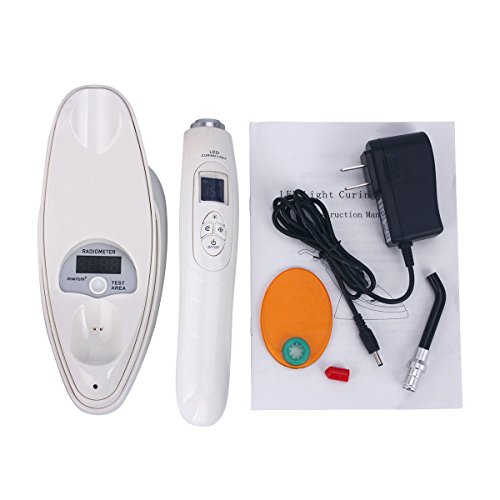 BoNew Dental LED Cure Light with Light Meter White Wireless Lamp 1800MW US Stock - Thumbnail 3