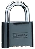 Master Lock Set-Your-Own Combination Padlock, Die-Cast, Black #178D (Pack of 4)