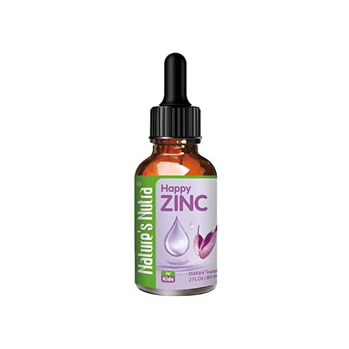 Nature's Nutra Happy Zinc, Premium Liquid Zinc for Baby, Infant, Kids and Children, TRAACS Chelate Zinc, High…