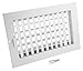 Accord ABSWWHA106 Sidewall/Ceiling Register with 1-Way Adjustable Design, 10-Inch x 6-Inch(Duct Opening Measurements), White