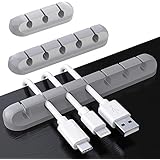 Ringke USB Cable Organizer Holder Clip – 3M Adhesive For Desktop, Wall, Or Car