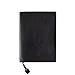 Lined Notebook,izBuy PU Leather Memo Retro Vintage Diary & Journal Paint Edge Ribbon Marker for Men/women Daily Use Gift,About A5 Size,240 Lined Beige Pages,Black(208-25)