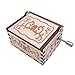 Dragon Ball Music Box Hand Crank Musical Box Carved Wood Musical Gifts,Play Dragon Ball Z-Tapion Theme (Wood)