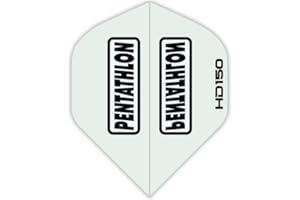 US Darts Pentathlon White HD150 Standard Dart Flights - 3 Sets (9 Flights) - 150 Micro Ex-Tough
