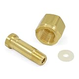 CGA-320 Nut & Nipple w/ Washer, CO2 Carbon Dioxide Fittings x 1/4" NPT CO-2 CO-3