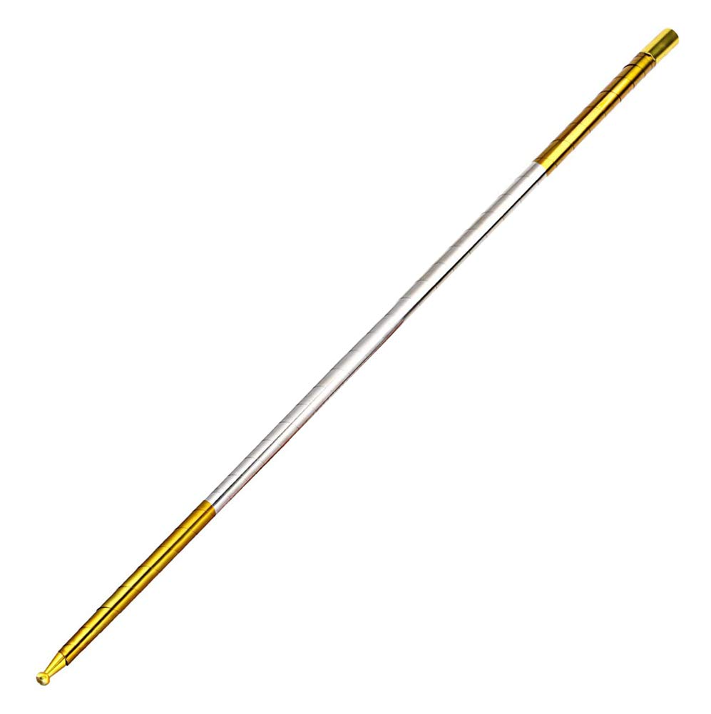 Magic Wand Gold Metal Appearing Cane for Professional Magician Stage Portable Pocket Staff Magic Tricks, Magic Wand for Performing Magic Tricks, Birthday Games, Party Favors