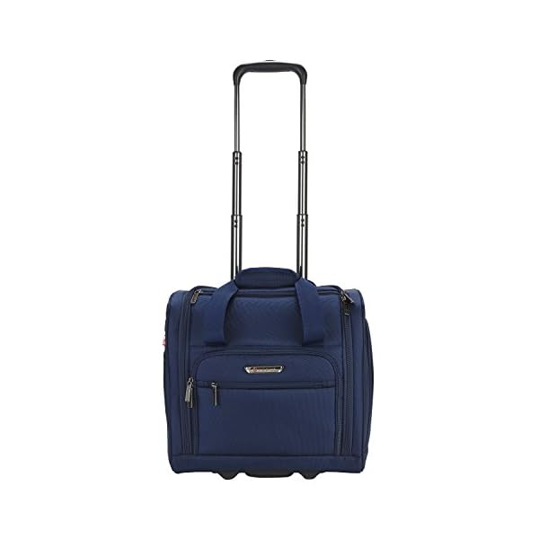 TPRC 15Inch Smart Under Seat CarryOn Luggage with USB Charging Port