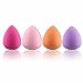 Random colour,Beauty Flawless Makeup Blender Foundation Puff Multi Shape Sponges (B4PCS)