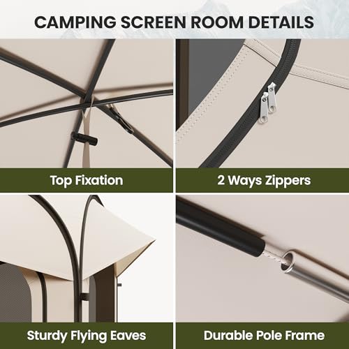 UDPATIO 10x10 Pop Up Screen House Tent Review: Portable Insect-Free Outdoor Canopy image 21