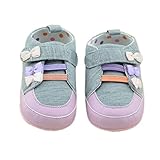 Voberry® Baby Girl's Bowknot Prewalker Soft Sole Non-slip Cotton Sneaker (6~12 Month, gary)