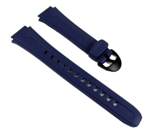 Casio watch strap watchband Resin Band dark Blue W-210-2AVW W-210