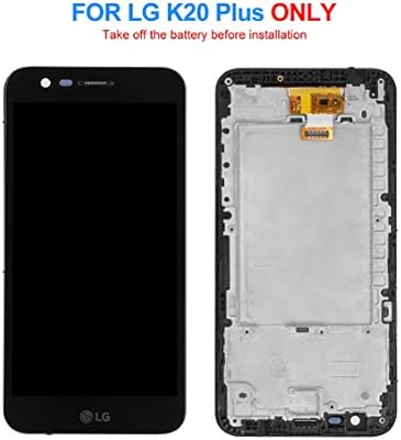 Amazon.com: LG K20 Plus - Pantalla LCD de repuesto para LG K20 Plus (incluye digitalizador de pantalla táctil y pantalla LCD preinstalada), color negro