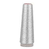 PIXNOR Metallic Machine Embroidery Sewing Thread 5000 Yards Spool (Silver)