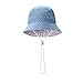 Baby Boy Sun Hats Toddler Boy Bucket Hats Kid Sun helmet 0-6years old (50cm(19.6in Head circumference) 1-2Y, blue(girl))